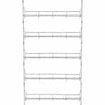 Kruidenrek Muurbevestiging 4 Roestvrijstalen Kruidenrekken Set - Hangende Kruiden Opslag Accessoires voor Keuken Koelkast Deur - 5 lagen