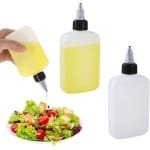 Kruiderij knijpflessen set van 2 - Navulbare dressing dispenser flessen voor sauzen en olie - Keuken accessoire voor koken - Lekbestendig en handig in gebruik