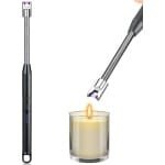 Lange Elektrische Aansteker - Usb Oplaadbaar - Keukenhulpen - Staafaansteker Elektrisch Usb - Keuken Bbq Aansteker - Voor Keuken, Fornuis, Camping, Vuurwerk, Open Haard, Kaarsen, Aansteken - Zwart - 1 Stuk