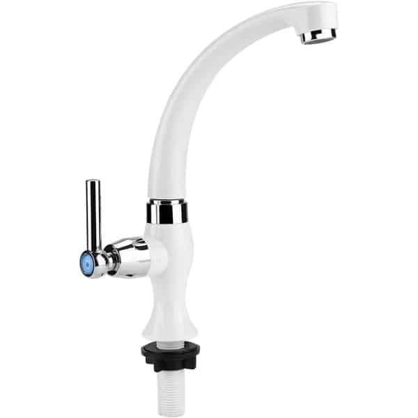 MK Stoer - Enkele Koud Water Kraan - Keuken - ABS Plastic - Aanrecht - Accessoires - Geschikt voor Keuken - Zwart G1/2 (01)