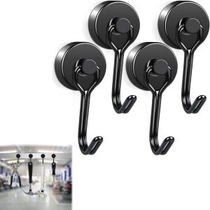 Magneet Haken Set van 4 - BBQ en Keuken Accessoires - Koelkast Ophanghaken