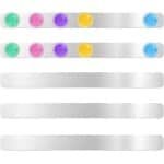 Magneetbord - 5 stuks - zelfklevend - magneetstrips - prikbord - roestvrijstalen magneetwand - memobord - zelfklevend magnetisch memobord voor keuken - kantoor - koelkast - kalender - fotowand - met 10 accessoires