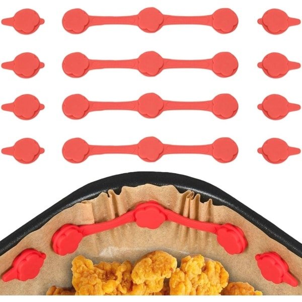 Magneten Voor Bakpapier Voor Airfryer - 4-delige Set Siliconen Keuken Accessoires