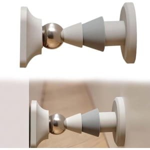 Magnetische deurstopper - Interieur decoratie accessoire voor thuis en kantoor - Grijs - Praktisch en schattig design - Voor bathroom, keuken, slaapkamer, balkon - Sterke magnetische deurstop