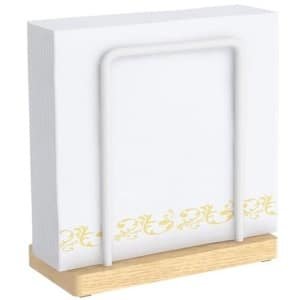 Metalen Servet Houder Wit voor Tafel - Servetten Stand voor Keuken Accessoires