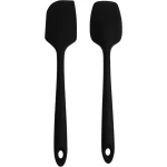 Mmgoqqt 2 Stuks - Silicone Schrapers - Zwart Groot - Keuken Accessoire Voor Bakken