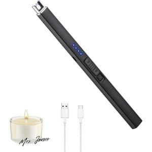 Mrs. Jones Elektrische Boogaansteker USB Oplaadbaar Plasma Vlamloos Winddicht Veilig Draagbaar - Kaars Thuis Keuken Camping Barbecue Mannen Vader Vriend Cadeau .