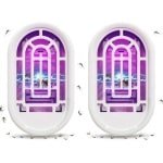 Muggenlamp 2 stuks muggendodende lamp - Effectieve muggenbestrijding - UV-lamp voor binnen - Elektrische bug zapper lamp - Huis keuken woonkamer magazijn