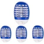 Muggenlamp Elektrische muggenlamp met licht voor huis tuin- binnen en buiten- keuken- woonkamer- professioneel en effectief- moskou motten- 4 stuks.