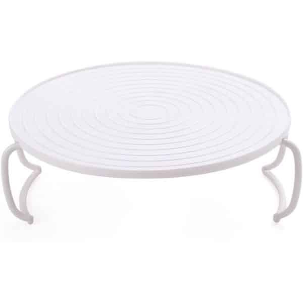 Multifunctioneel Rond Voedselstoomrek met Handvat en Verwarmingssysteem voor de Magnetron, Stoombakrek met Gelaagd Design en Kookbakrek - Keuken Accessoire in RVS