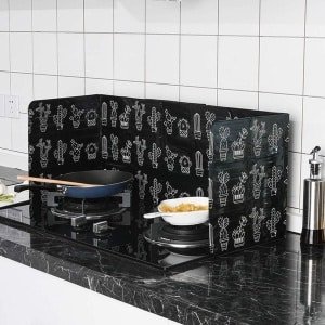 Olie Splatter Shield Paneel voor Gasfornuis - Kook en Frituur Splash Guard - Keuken Tool met Olie-Proof Panelen - Geschikt voor Koken - Keuken Accessoire