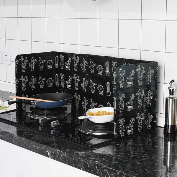 Olie Splatter Shield Paneel voor Gasfornuis - Kook en Frituur Splash Guard - Keuken Tool met Olie-Proof Panelen - Geschikt voor Koken - Keuken Accessoire