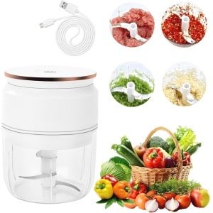 Oplaadbare Elektrische Uiensnijder en Hakmolen voor Keuken