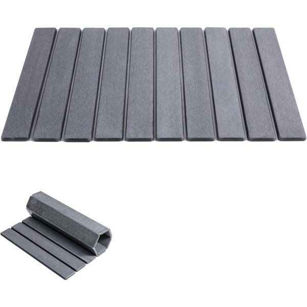 Opvouwbare droogmat voor stenen borden - 59x39cm - Waterabsorberend - Keukenblad accessoire - Afwasmat voor servies - Keukengootsteen accessoires - Aanrechtmat - Keuken benodigdheden