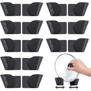 Pannendeksel houder - Dekselhouder - 8 Stuks - Opbergen deksel rek - Verstelbaar - keukenkastorganizer - Kunststof - Pannenrek - Dekselhouder - Opbergrek - Bordenhouder - Keuken Accessoires