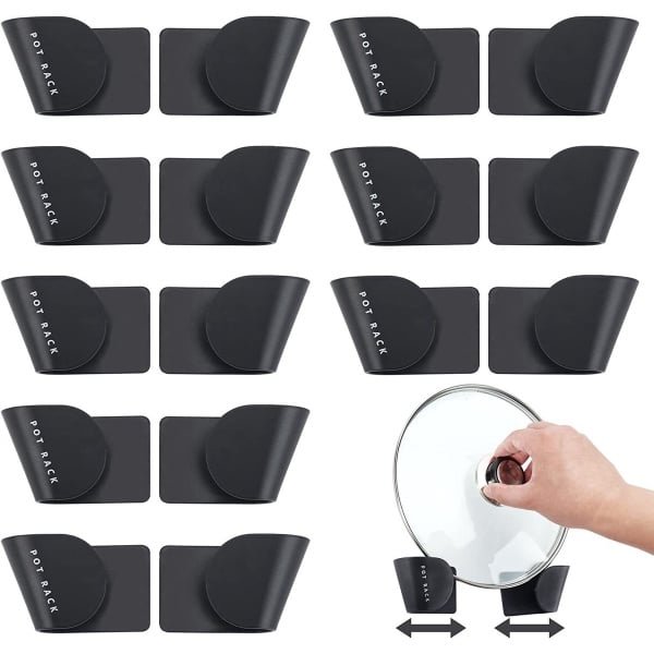 Pannendeksel houder - Dekselhouder - 8 Stuks - Opbergen deksel rek - Verstelbaar - keukenkastorganizer - Kunststof - Pannenrek - Dekselhouder - Opbergrek - Bordenhouder - Keuken Accessoires