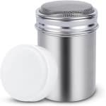 Peper- en zoutstrooier met fijn-mesh en deksel van roestvrij staal voor kruiden, cacao, koffie, peper, spice en barbecue - 2.2 * 3.1in (S) - Keuken accessoire met strak design.