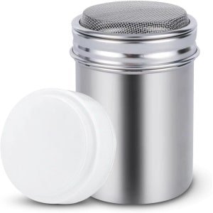 Peper- en zoutstrooier met fijn-mesh en deksel van roestvrij staal voor kruiden, cacao, koffie, peper, spice en barbecue - 2.2 * 3.1in (S) - Keuken accessoire met strak design.