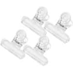 Plastic clips voor voedselzakken en papieren - set van 4 stuks met scharnier - keuken accessoires - clip voor chipzakken