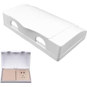 Power Socket Protection Box - Kindveilige Dubbel-Positie Schakelaar - Elektrische Stopcontact Bescherming voor Thuis en Keuken Veiligheid