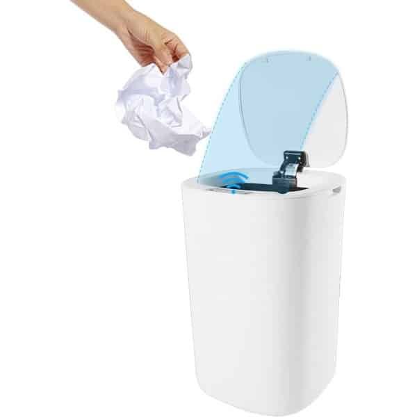 Prullenbak Elektrische 13L Vuilnisbak voor Keuken - Slimme Sensor Afvalbak Touchless Badkamer-Kantoor Met Deksel Waterdicht Intelligente Vuilnisemmer -A