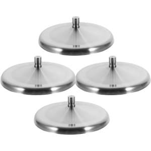 RVS Cup Deksels Set van 4 - Vervanging Metalen Thee & Koffie Deksel - Anti-Stof Cover voor Thuis - Keuken Accessoires - Zilverkleurig
