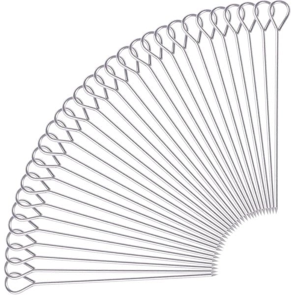 RVS rouladennaalden - 30 stuks, cocktailsticks en fruitspiesen - Set van 20 cm grillspiesen - Keuken accessoires voor vleesgerechten
