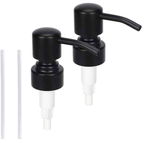 Roestvrijstalen Zeepdispenser Pompkop Vervanging - Keuken Accessoires - Mat Zwart