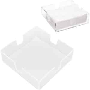 Servethouder Acryl Vierkant Tissuedispenser voor Keuken Restaurant Bar in Helder Design - Decoratieve Servetbak - Duurzame Accessoire met Stijlvolle Look