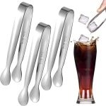 Set van 3 Stalen Suiker Tangen - IJs Tangen - Candy Bar Accessoires - Keuken Tangen - Salade Tangen - Serveren Tangen - Mini Suiker Tangen voor Bruiloft - Feest - Candy Bar