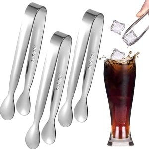 Set van 3 Stalen Suiker Tangen - IJs Tangen - Candy Bar Accessoires - Keuken Tangen - Salade Tangen - Serveren Tangen - Mini Suiker Tangen voor Bruiloft - Feest - Candy Bar