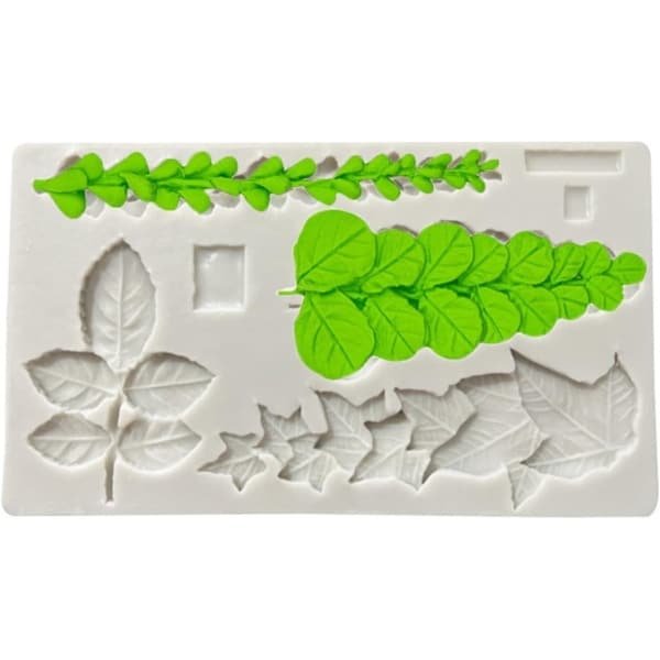 Siliconen Bladeren Sjabloonbak voor Taarten en Chocolaatjes - Eenvoudig Ontvormbaar Ontwerp - Decoratieve Optie - Food Grade Silicone - Keuken Accessoire