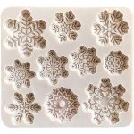 Siliconen Mold 3D Kerst Sneeuwvlok Chocolade Cake Decor Tool - Keuken Bakken Accessoire