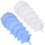 Siliconen Stretch Deksels voor Herbruikbare Voedselopslag - Set van 12 - Uitbreidbaar en Afdichtbaar - Eco vriendelijk en Duurzaam - Keuken Accessoires