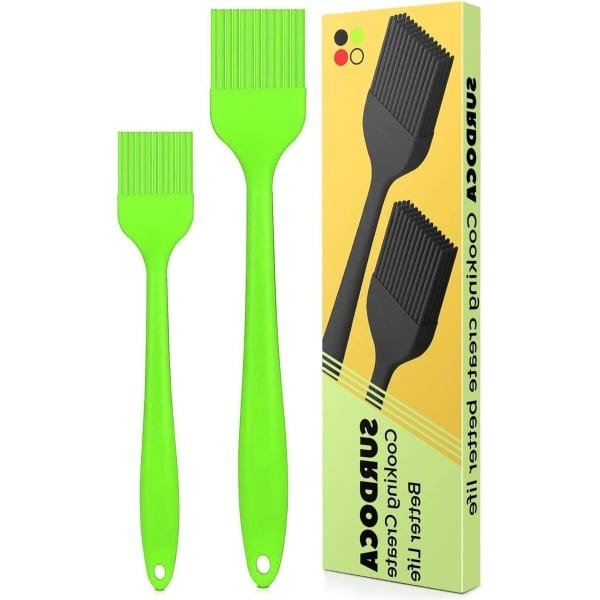 Siliconen bakkwast - keuken accessoire - hittebestendig tot 230 graden - 22 cm en 25 cm