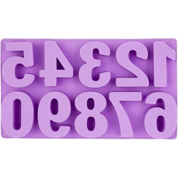 Siliconen bakvorm voor fondant, chocolade en DIY bakken - Herbruikbaar - Cijfers - Keuken accessoire