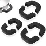 Siliconen pannenlappen set van 6 - hittebestendige keuken accessoires met antislip handgrepen