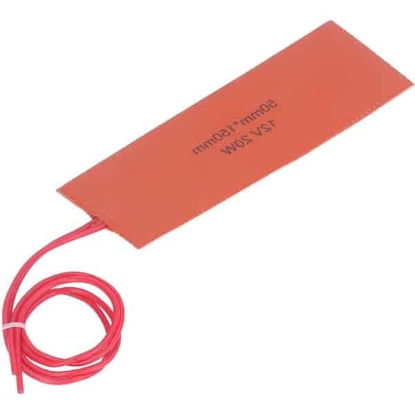 Siliconenrubber Verwarmingsmat - 20W 12V - Hoge Efficiëntie - Makkelijk in Gebruik - Snelle Warmteoverdracht - Flexibel en Dun Bouw - Bakmat Verwarming - Hittebestendig - Keuken Accessoire