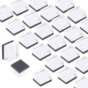 Smoakez - Set van 24 decoratieve mini magneetjes voor koelkast en whiteboard - Vierkante magneten in verschillende prints - Ideaal voor keuken, kantoor of als cadeau - Geschikt voor foto's - Magnetisch bord accessoires