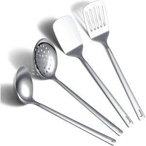 Stainless Steel Keuken Accessoires Set 4-delig - Inclusief Spatel, Soeplepel en Skimmer