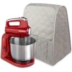 Stofkap voor Stand Mixer Keuken - Blender Accessoire met Opbergzakken - Grijs Kleur - Mixer Accessoire Set.