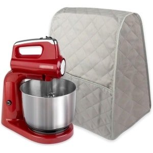 Stofkap voor Stand Mixer Keuken - Blender Accessoire met Opbergzakken - Grijs Kleur - Mixer Accessoire Set.