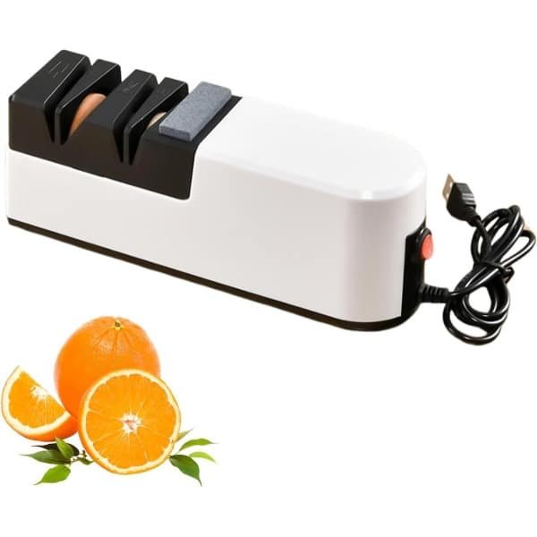 TEMGoods - Elektrische messenslijper voor professioneel gebruik in de keuken met USB-aansluiting