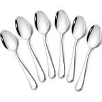 Theelepels set van 6, mini-koffielepel, 4,7 inch roestvrijstalen dessertlepels - geschikt voor dessert, koffie, thee, suiker en voorgerecht - vaatwasmachinebestendig - keuken accessoires