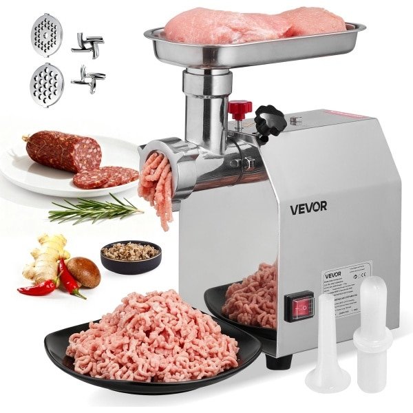 VEVOR CommerciëLe Elektrische Vleesmolen 2,04 KG/Min Worstmaker Keuken