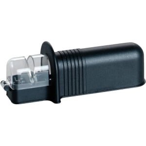 VIN® Rollende Messenslijper - Messenslijpsysteem - Keramisch Slijpsteen Rollend - Koksmes - Keuken Accessoires - Zwart