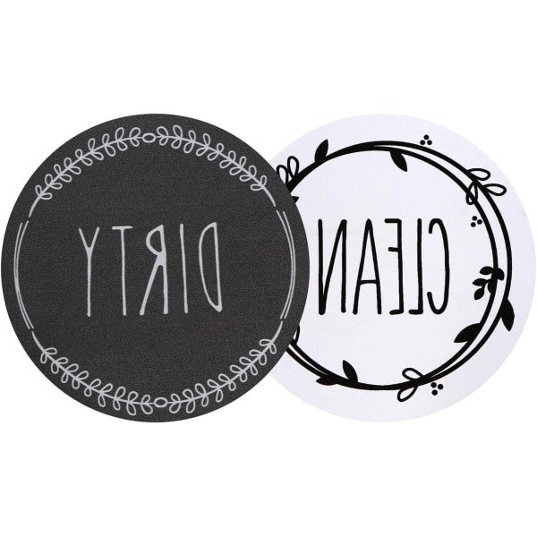 Vaatwasser Magneet Vuil Schoon Teken Boerderij - Dubbelzijdig Universele Indicator met Magnetische bevestiging - Voor Keuken en Koelkast - Eenvoudig Schone/vuile Status Controle - Handige Afwasmachine Accessoire