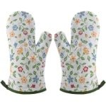 Verdikte Hittebestendige Ovenhandschoenen in Grappige Bloemrijke Groen Ontwerpen - Set van 2 - Keuken Accessoires voor Bakken en Koken