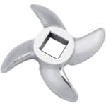 Vleesmolen Messen Roestvrij Staal - Vleesmolen Mes - Reserveonderdelen - Kruismes Vervanging - Accessoires voor Keuken Vleesmolen (12#)