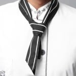 Vlinderdas Sjaal voor in de Keuken - Accessoires voor Chef Kok - Zwart en Wit - Unisex